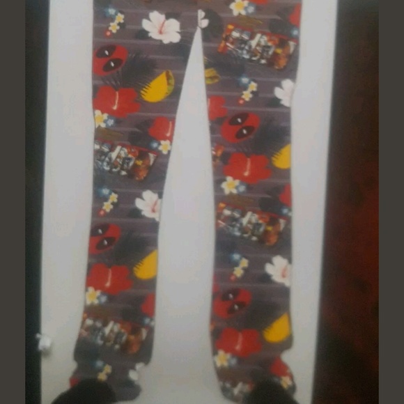 Bio world deadpool mens sleep pants size small - Picture 2 of 3
